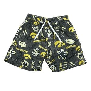 Hawkeyes Black and Yellow Patterned Shorts